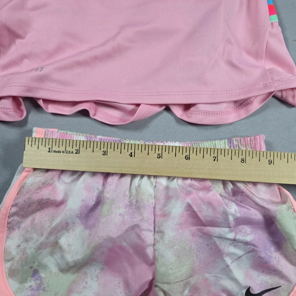 Nike Dri-Fit Little Girl's  2-Piece Graphic Tee & Short Set 3T